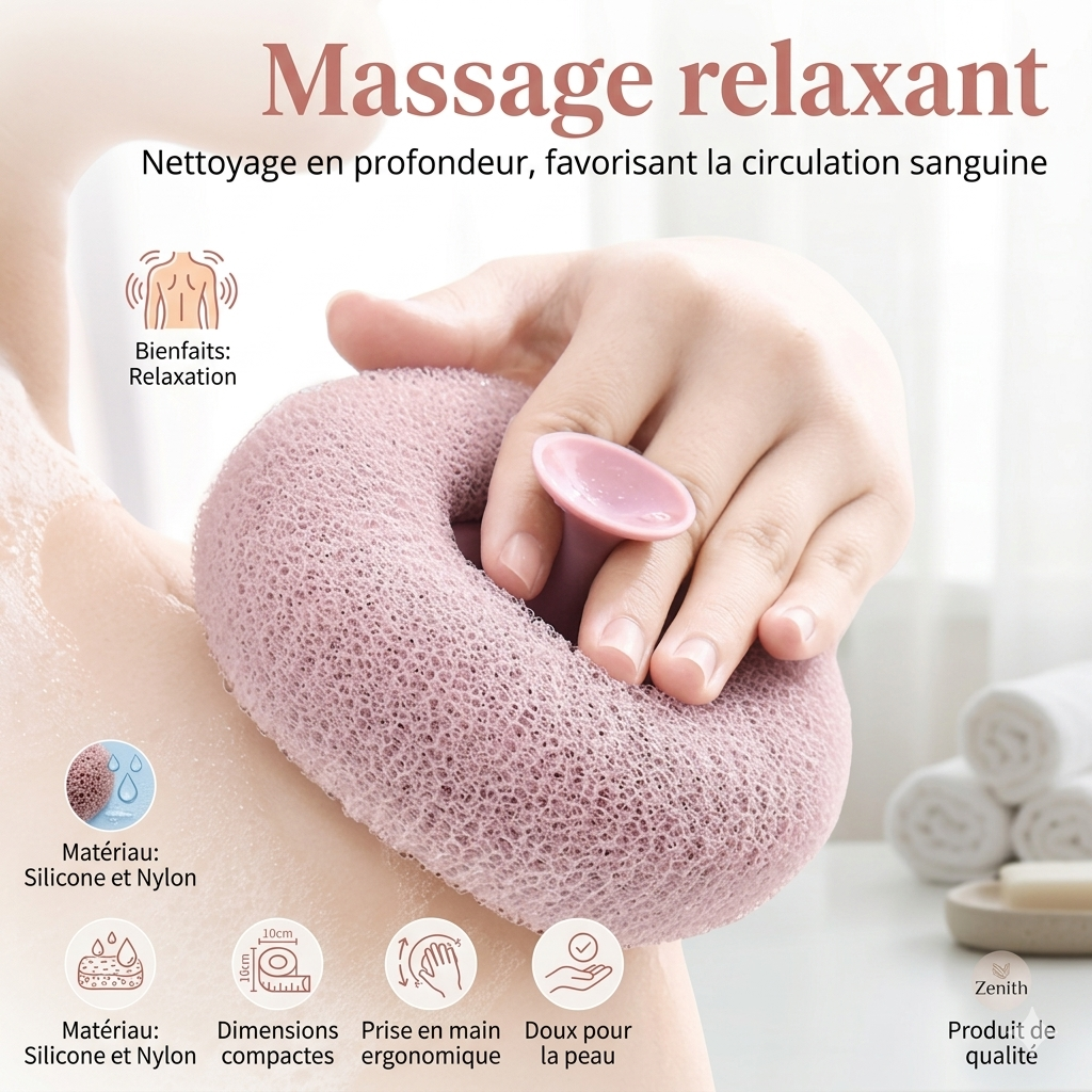 Clera™ - Éponge de douche pour le corps