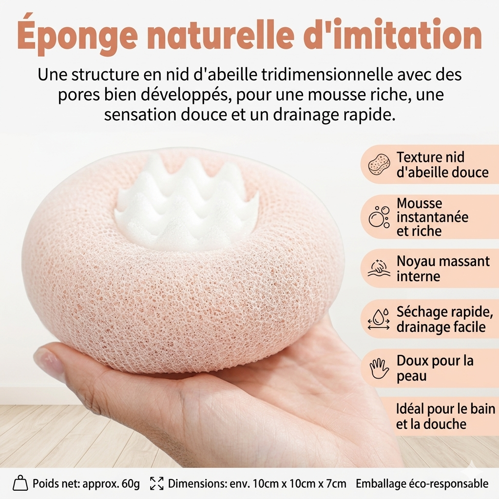 Clera™ - Éponge de douche pour le corps